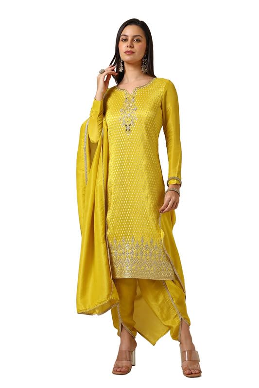 Soch Women Tissue Woven Design Suit Set with Cutdana