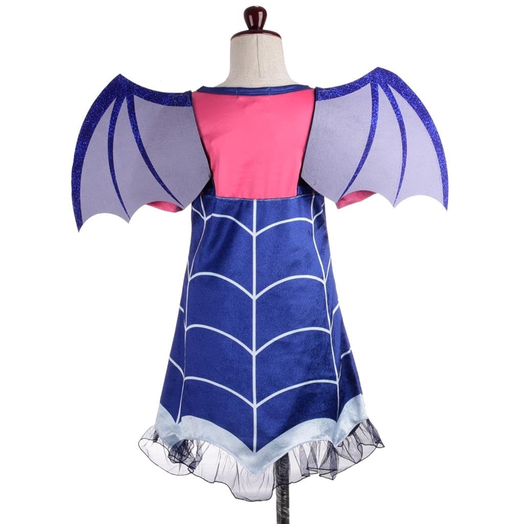 Dressy Daisy Toddler Girls Dress Up Boo-Tiful Halloween Costume Fancy Party Vampire Outfit Set with Headband Wings