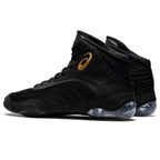 ASICS Men's Split Elite Wrestling Shoes, 9.5, Black/Pure Gold