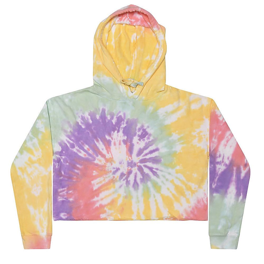 Ladies cropped Hooded Sweatshirt - LAgOON - S(D0102H78YLT)