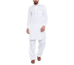 SOJANYA (Since 1958 Mens Classic White Cotton Blend Pathani Kurta Salwar