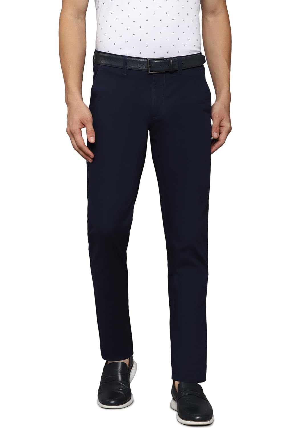 Louis Philippe MenS Slim Casual Pants (Lytfcslpg14095_Navy