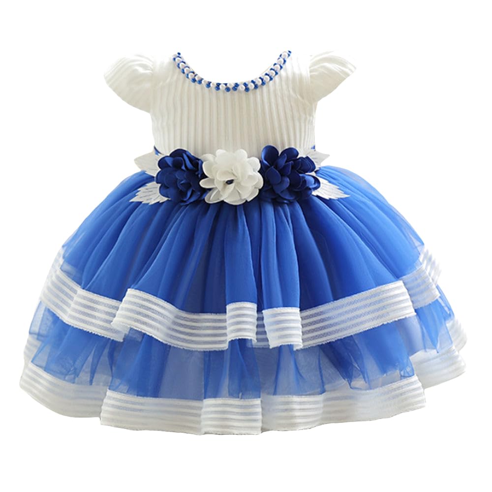 Hopscotch Baby Girls Knee Length Party Dresses In White Color For Ages (1824 Months) 18-24