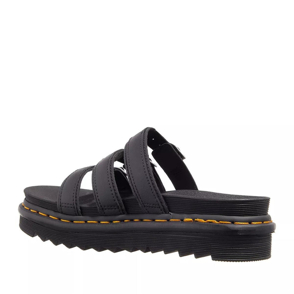 Dr. Martens Women's Slide Sandal, Black Hydro Leather, 7