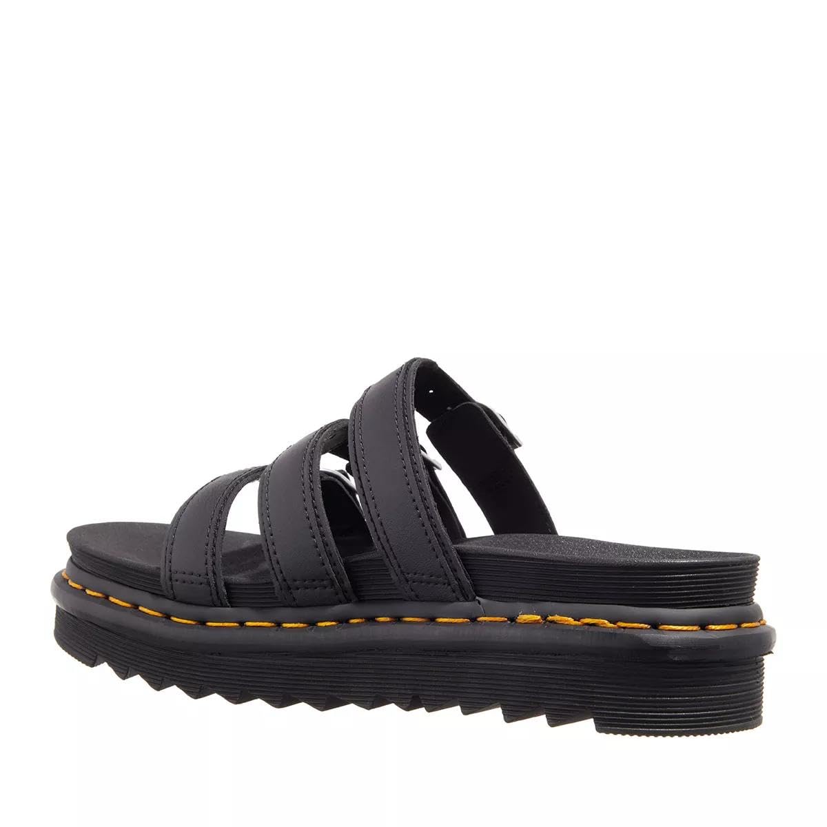 Dr. Martens Women's Slide Sandal, Black Hydro Leather, 7