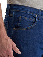 Wrangler Authentics Men's Classic 5-Pocket Regular Fit Jean, Dark Indigo Flex, 32W x 28L
