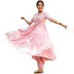 Gosriki Women'S Cotton Anarkali Solid Kurta With Pant (Gulabo Nw Pink_Xl-Go_Pink_X-Large)