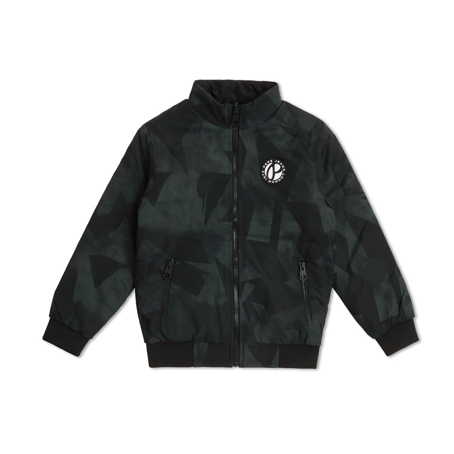 Pepe Jeans BoyS A-Line Coat (Pb401251_Olive Green And Black