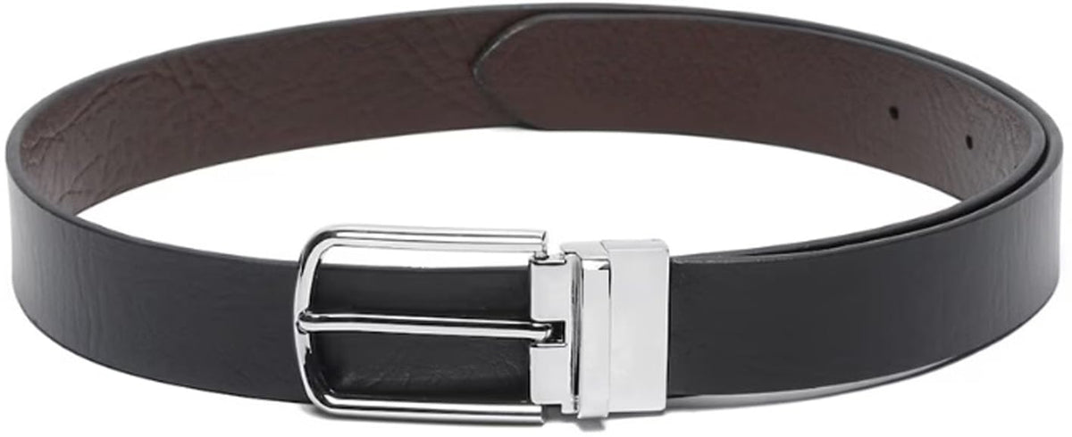 Men Formal, Casual, Party, Evening Brown, Black Genuine Leather Reversible Belt ()_871 34