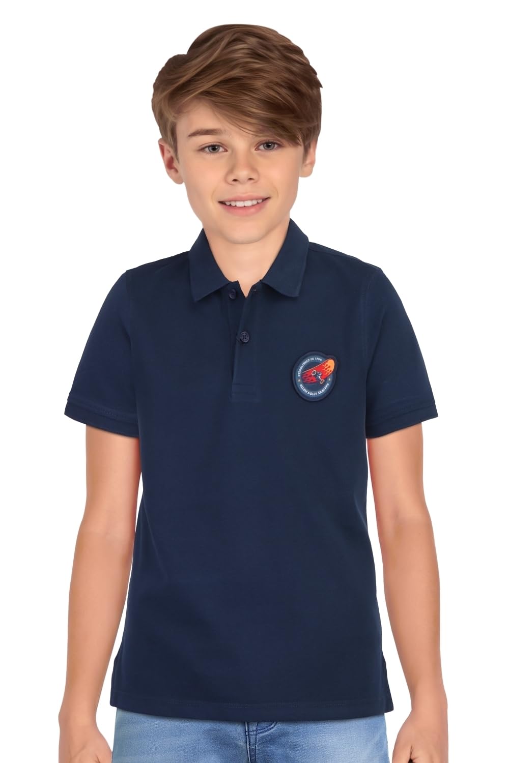 Allen Solly Boys Solid Polo Neck Polo Shirt