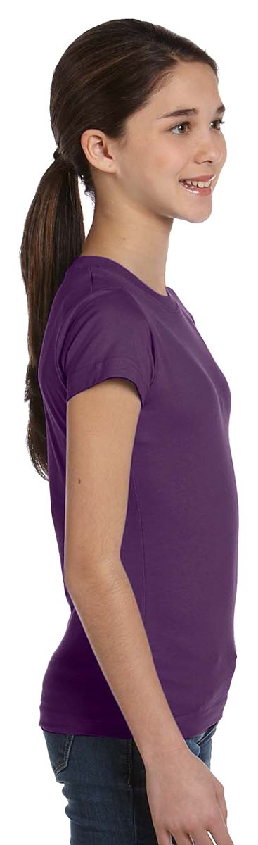 girls Fine Jersey T-Shirt - AQUA - XS(D0102H7M66X)
