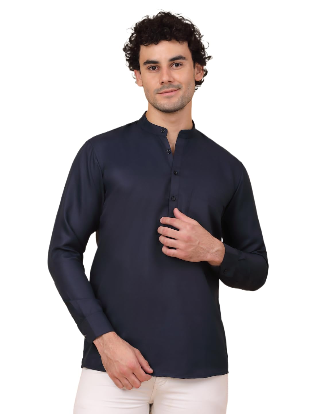 Jompers Mens Solid Short Kurats