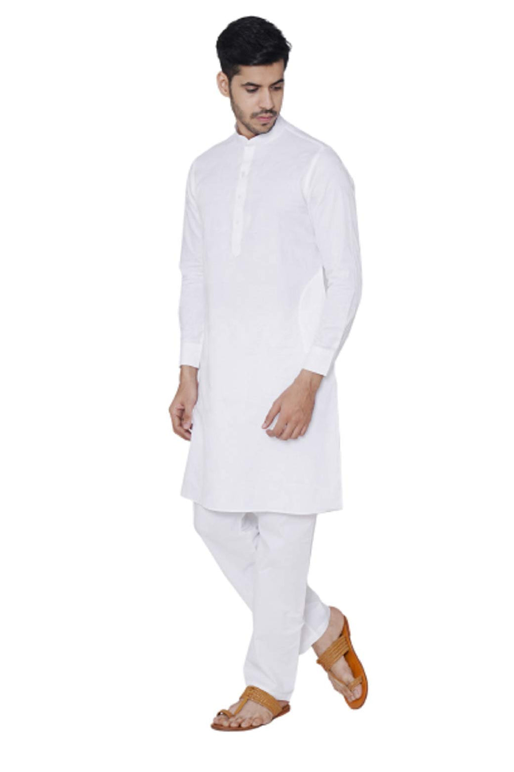 Manyavar Mens Cotton Blend Regular Fit Kurta