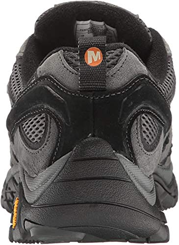 Merrell Mens Moab 2 Waterproof Hiking Shoe, Granite, 8 Wide US