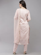 Ishin Women'S Chanderi Salwar Suit Kurta Set