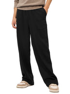The Souled Store Solids: Midnight Black Mens and Boys Korean Fit Cotton Blend Solid Korean Joggers