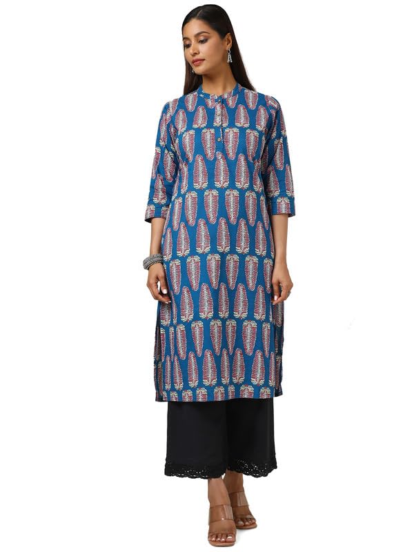 Soch Women Cotton Blend Botanical Print Kurta
