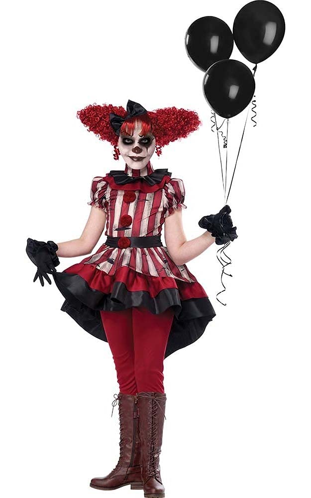 Morris Costumes CC00623XL Wicked Klown Child Costume  Extra Large 12-14