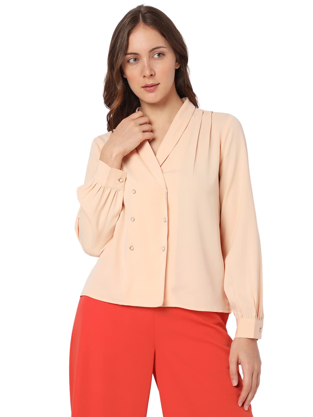 Vero Moda Regular Top (241601301_Amberlight_M_)