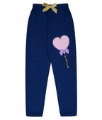 KYDA KIDS 100% Girls Cotton Printed Track Pants (Pack of 3)