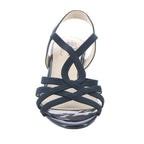 LifeStride Women's, Yaya Sandal Navy Fabric 7.5 M