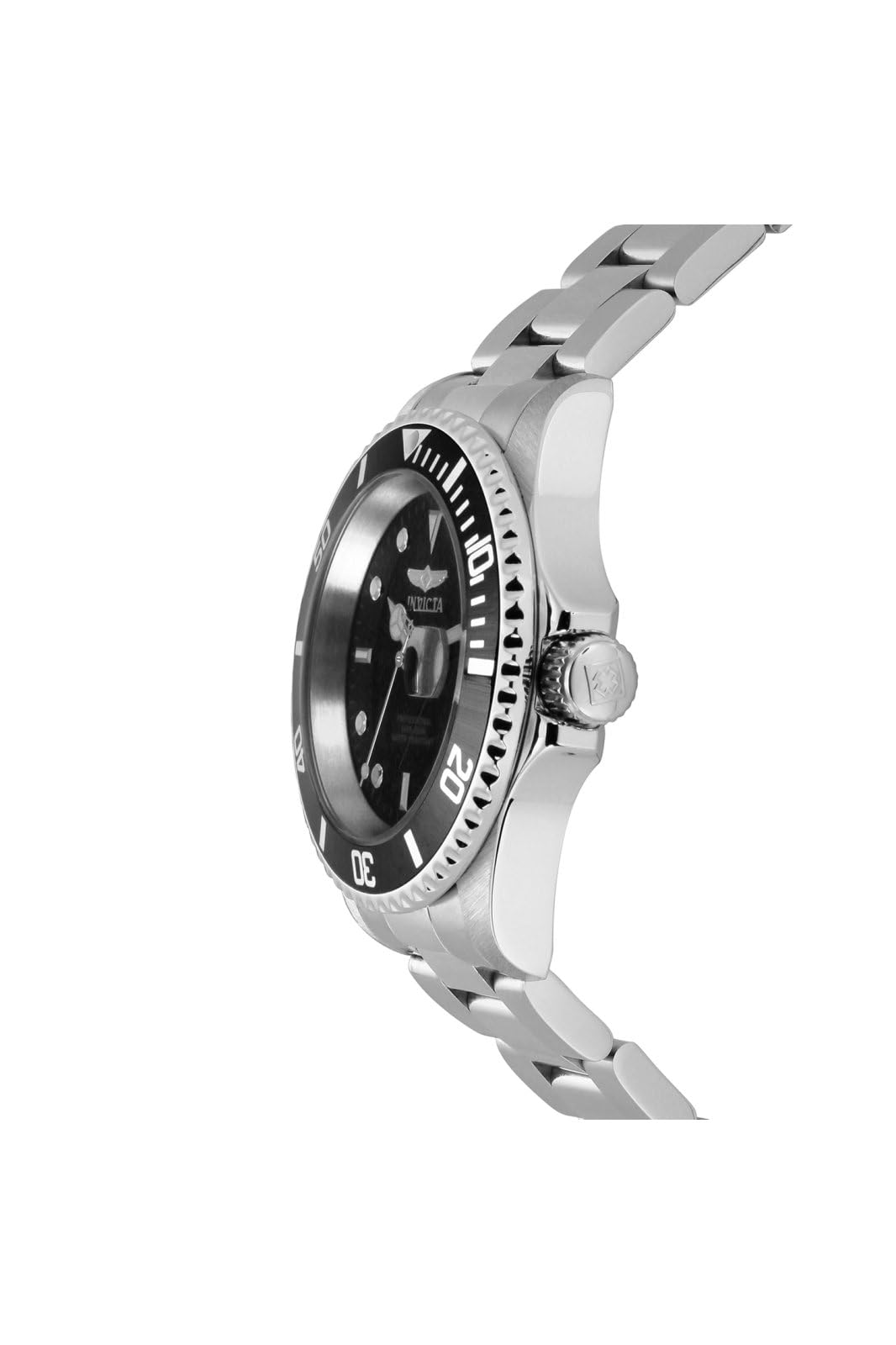 Invicta Men's Pro Diver Quartz Watch with Stainless Steel Strap, Silver, 20 (Model: 26970)