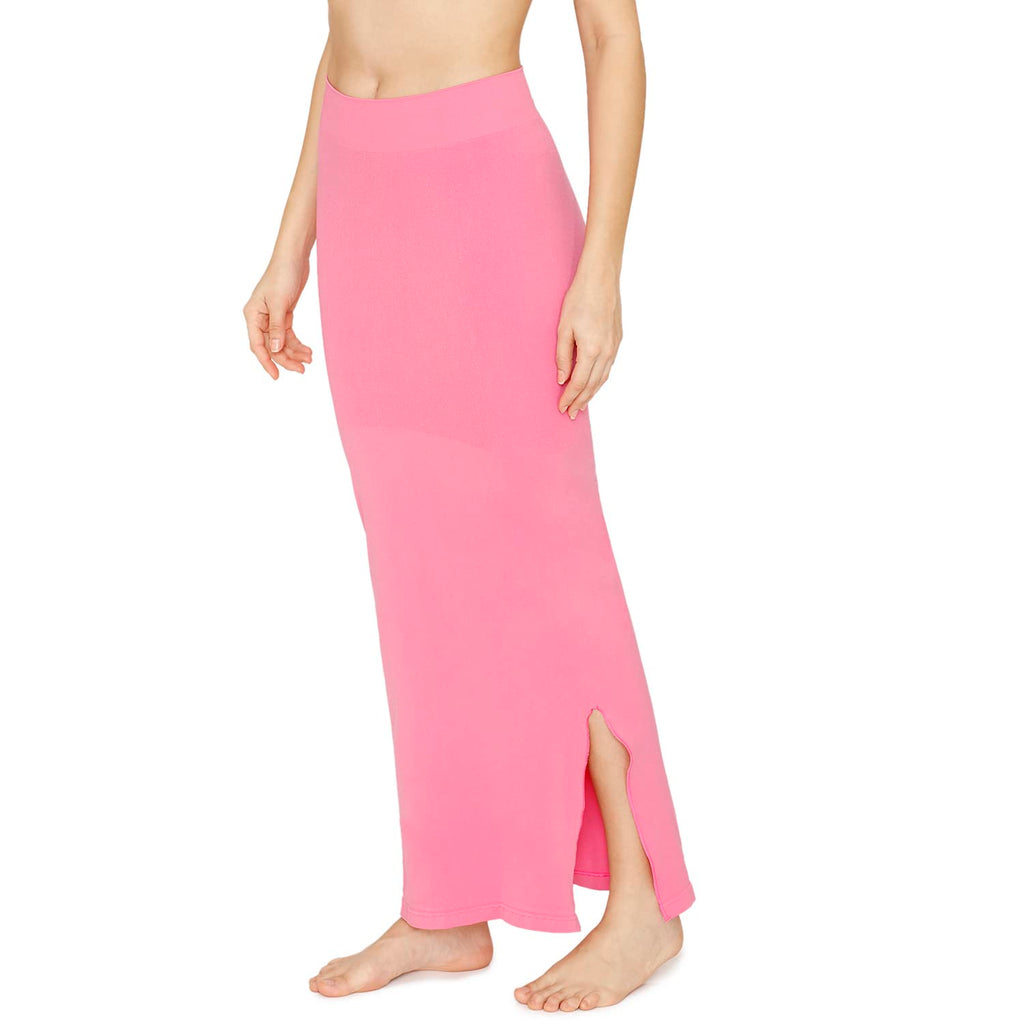 Zivame All Day Seamless Mermaid Saree Shapewear with Removable Drawcord for Women - Pink