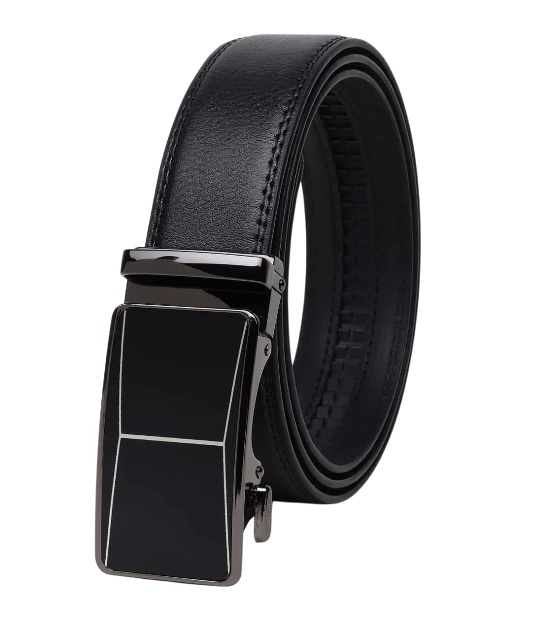 Zacharias MenS Faux Leather Belt With Autolock Buckle Ads224 (Black, 3Xl) (Pack Of 1) 3