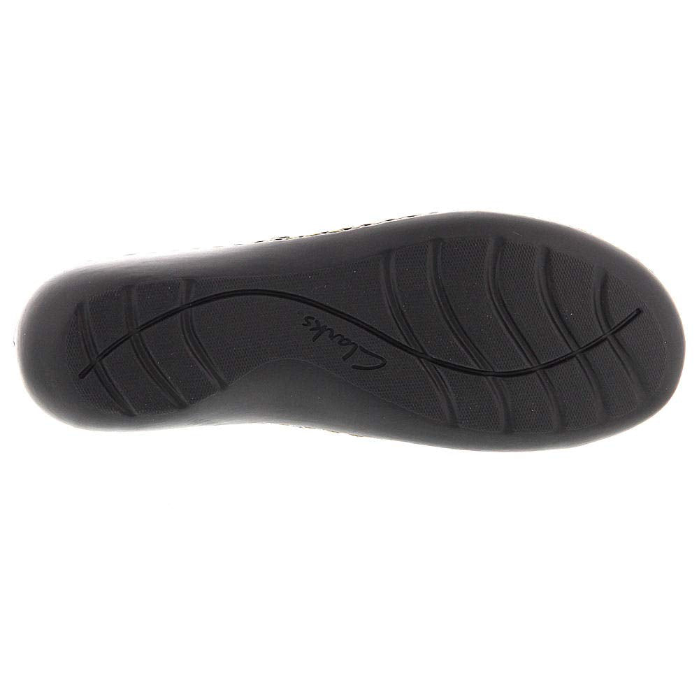 Clarks womens Ashland Lane Q Slip On Loafer, Black, 11 Narrow US