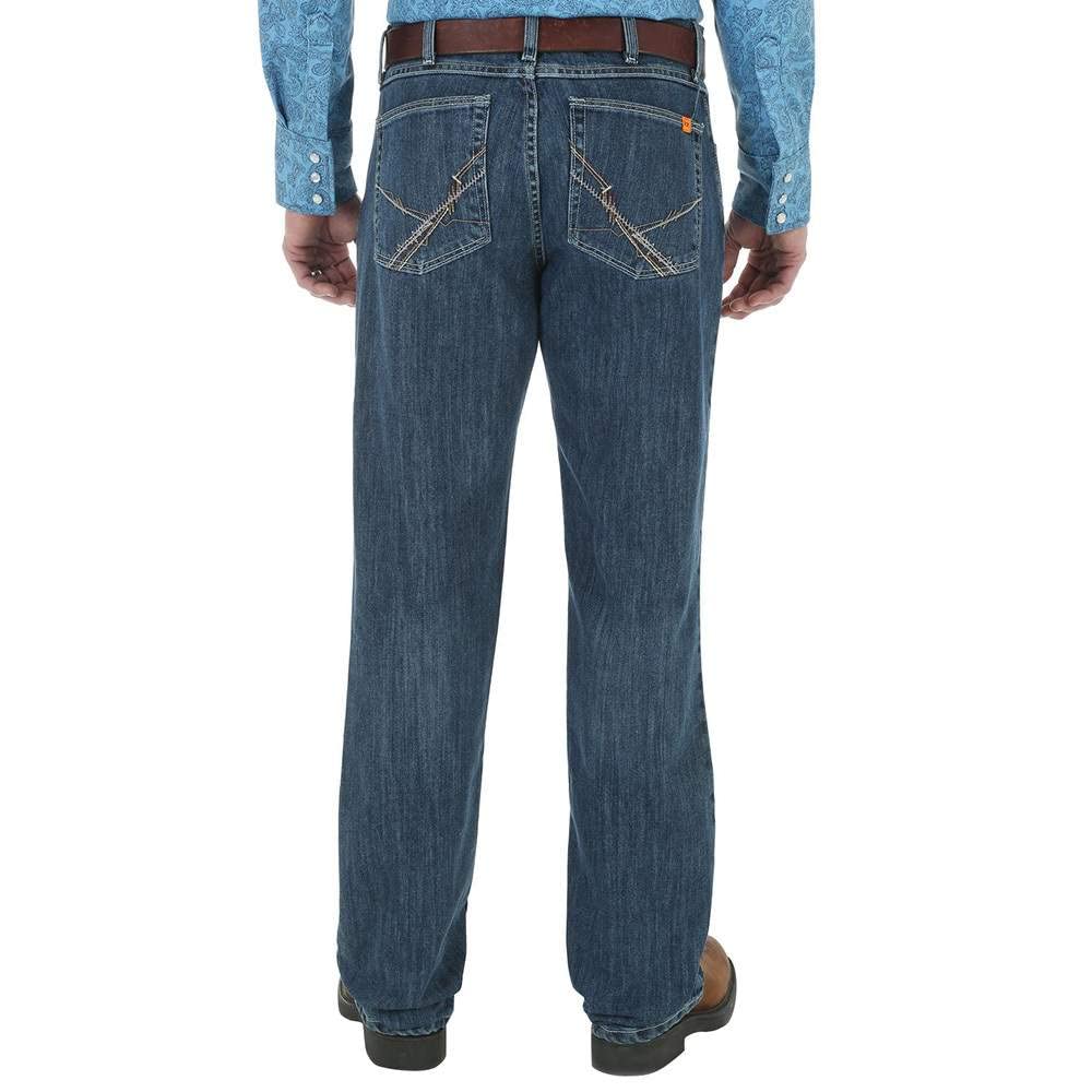 Wrangler Riggs Workwear Men's FR Flame Resistant 20X Vintage Boot Cut Jean, Midstone, 31x36