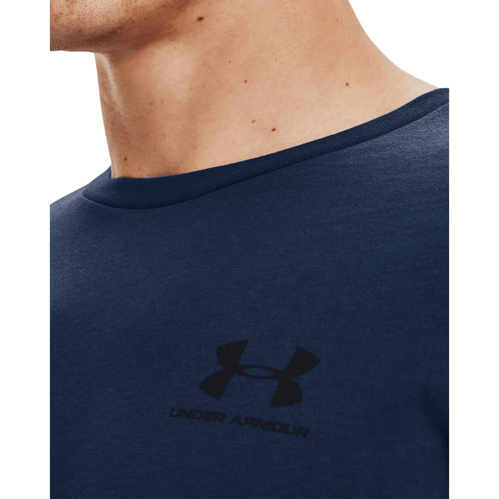 Under Armour Men's UA Sportstyle Left Chest Short Sleeve Shirt XLT Navy