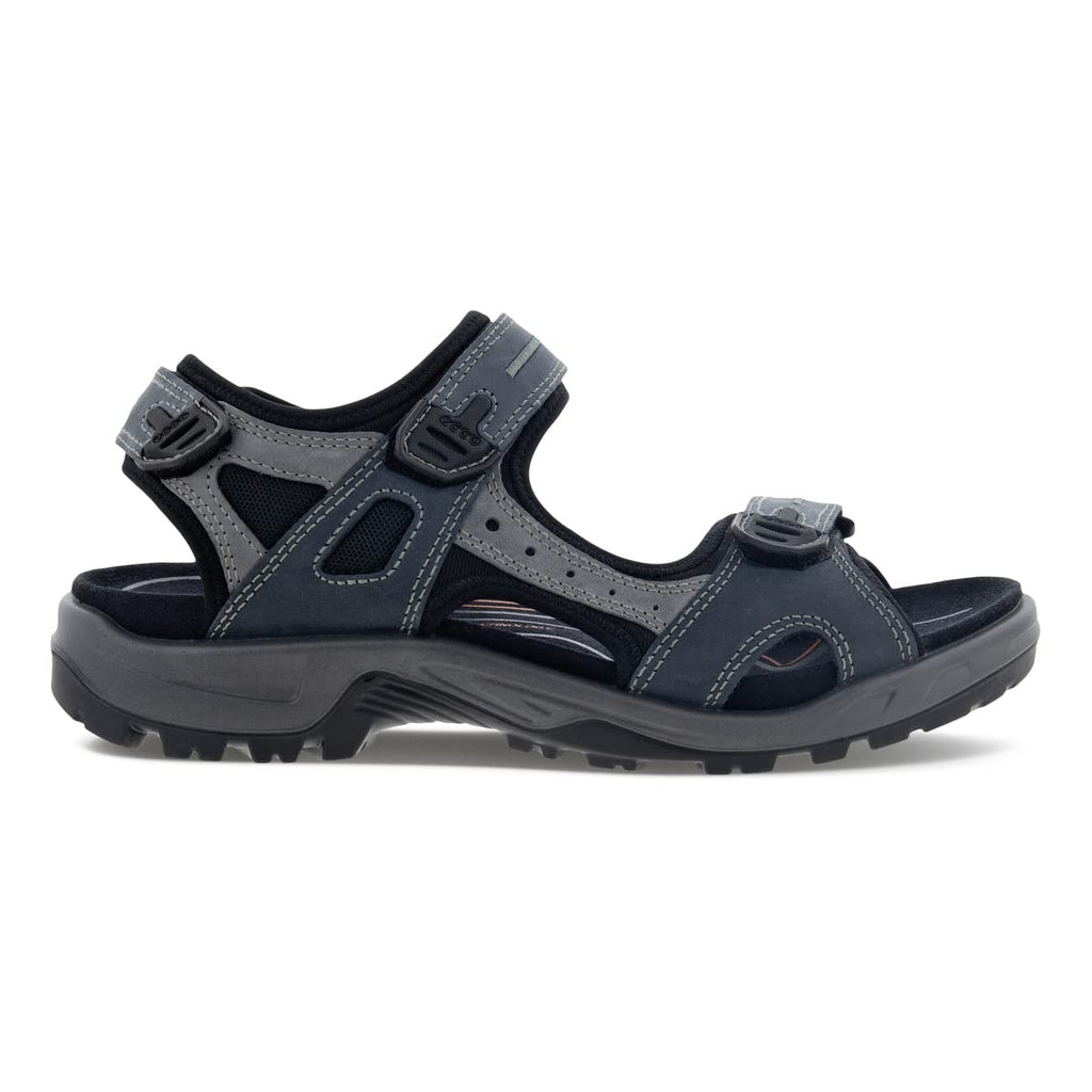 ECCO Men's Yucatan Sport Sandal, Marine Oil Nubuck, 7-7. 5