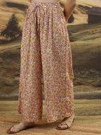 Ketch WomenS Regular Casual Pants (Khp0000002_Yellow/White/Multi