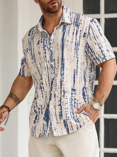 Lymio Stylish Casual Regular Fit Shirt For Men|| Men Regular Fit Shirt (Available In Combo Packs) (Tiedite-Cream-Blue-Grey-Black