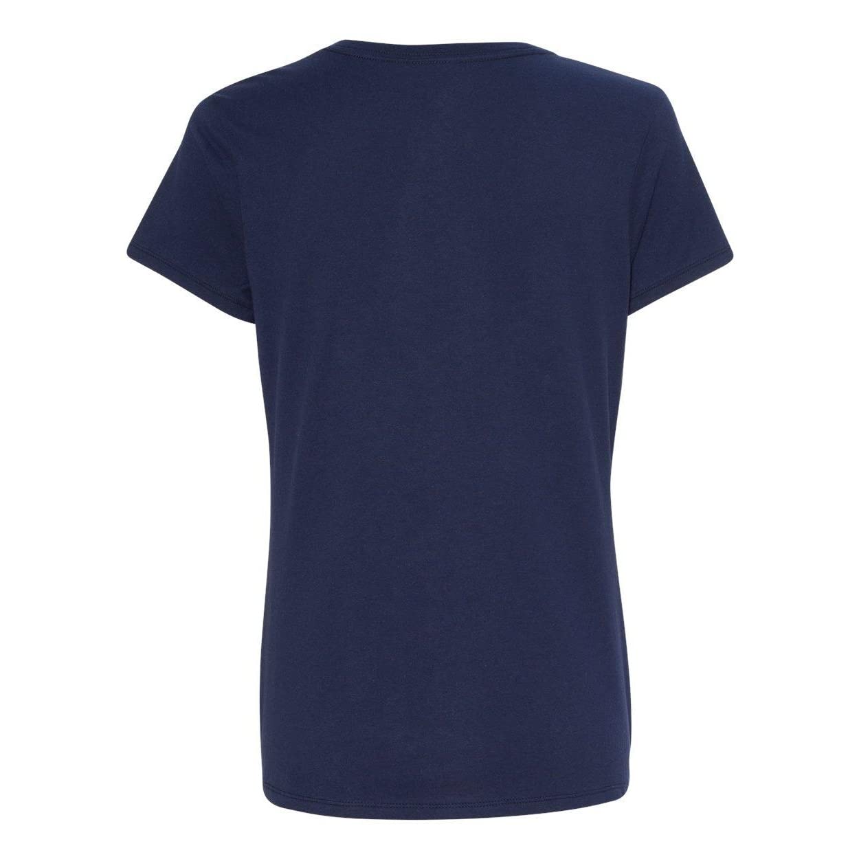 Ladies Perfect-T V-Neck T-Shirt - MAROON - 3XL(D0102H7YWB6)