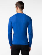 FYLTR Mens Casual Crewneck Full Sleeve T-Shirt with Stab Stitched Front Pocket Detail