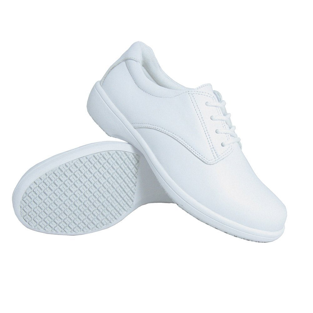 Genuine Grip 425-8M Mens Slip-Resistant Casual Oxford Shoes  White - Size 8