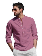 Be Active MenS Cotton Plain Regular Fit Kurta Rf0003 4-Xl_Pink