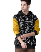 Noble Monk MenS Printed Cotton Blend Hooded Neck Sweatshirt | Full Sleeves | Casual Hoodie For Men