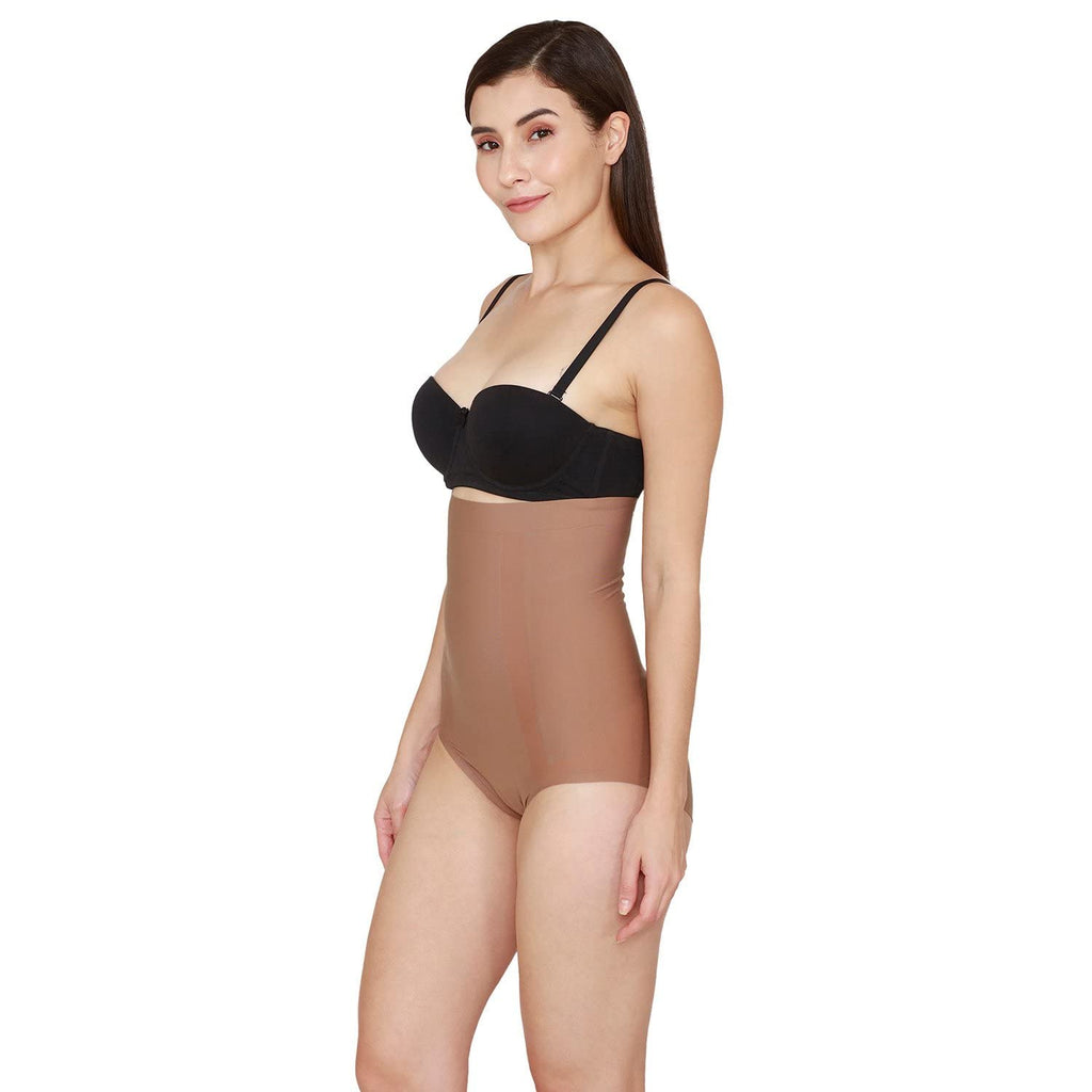 Zivame Medium Control Highwaist Shaper Brief- Skin