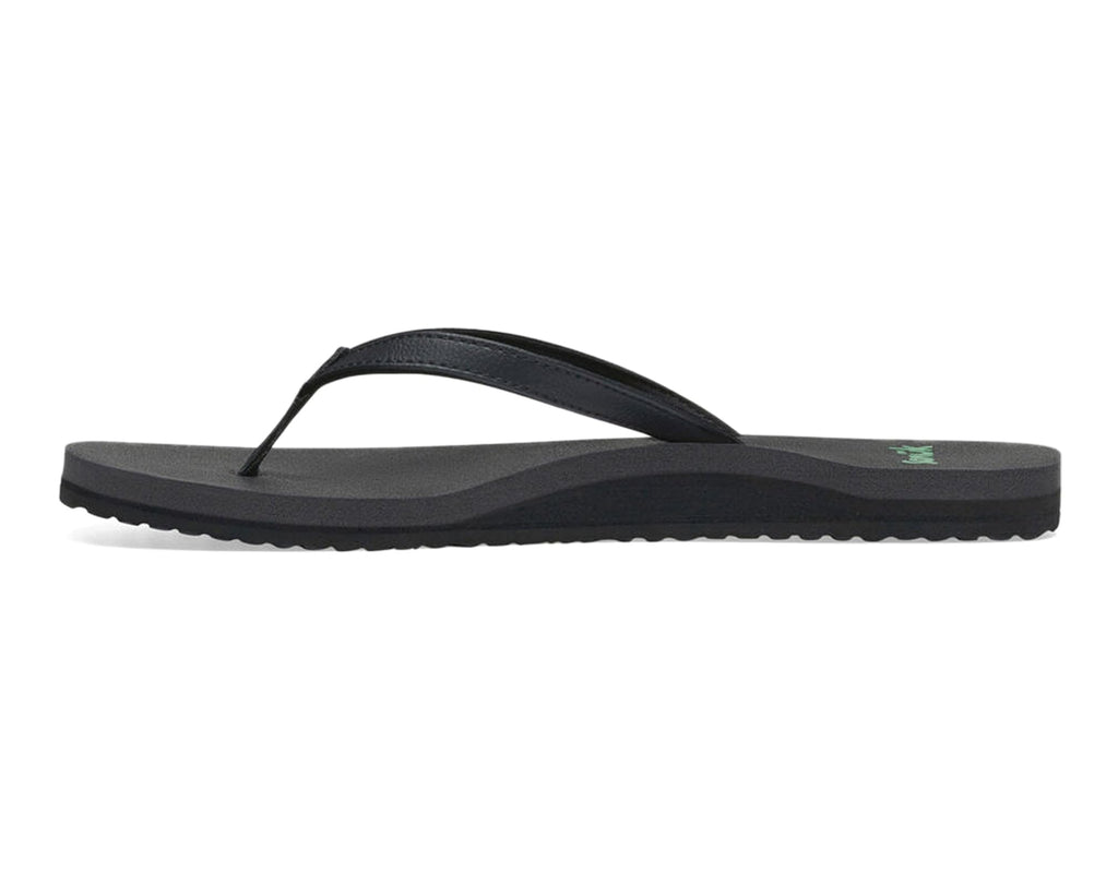 Sanuk Women's Yoga Joy Sandal, Black, 8 M US