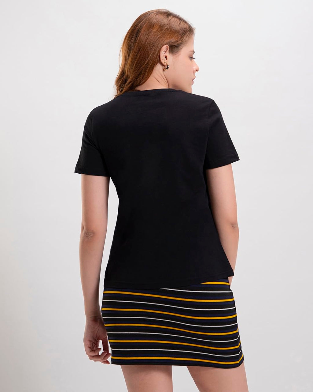 Bewakoof Womens Graphic Print Regular Fit Half Sleeve Round Neck Cotton T-Shirt