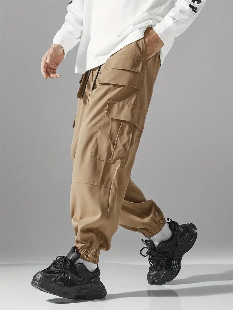 Indoprimo Men Cargo || Men Cargo Pants || Men Cargo Pants Cotton || Cargos For Men || Men Cargo Trouser - Paris (In, Alpha, 2Xl,