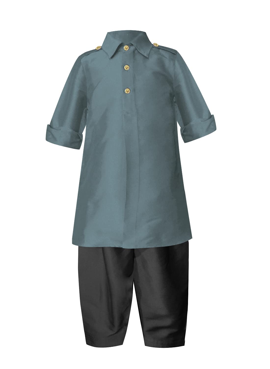 A.T.U.N. (All Things Uber Nice) Boy'S Regular Pathani Suit (Bkls Pts_Lavastone-Black 5-6 Years)