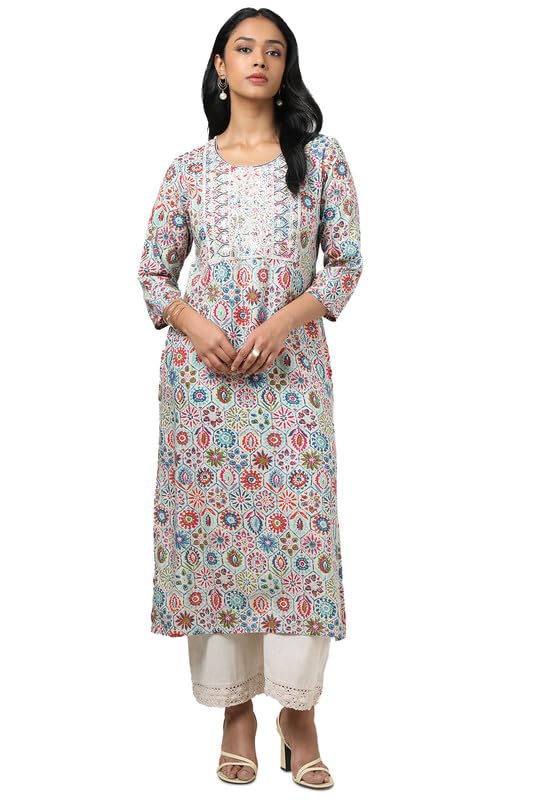 Soch Women Rayon Ethnic Motifs Kurta with Sequins