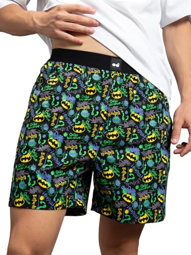 Bewakoof MenS All Over Batman Printed Poplin 100% Cotton Regular Fit Boxers 570843_S Black