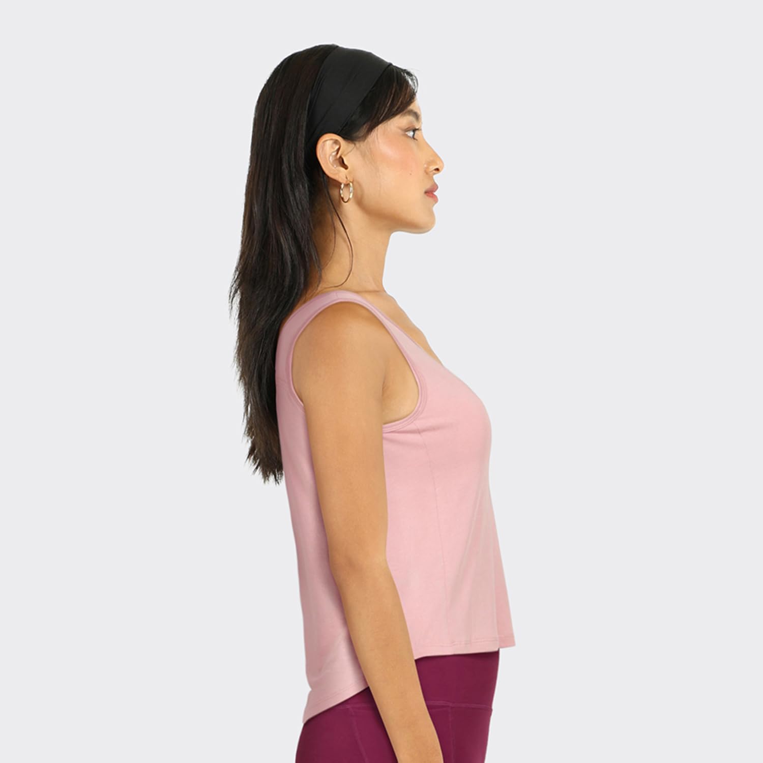 BlissClub Step Up Tank | Two Layer Fabric | Modal-Polyester | Sleeveless | Sweat-Wicking