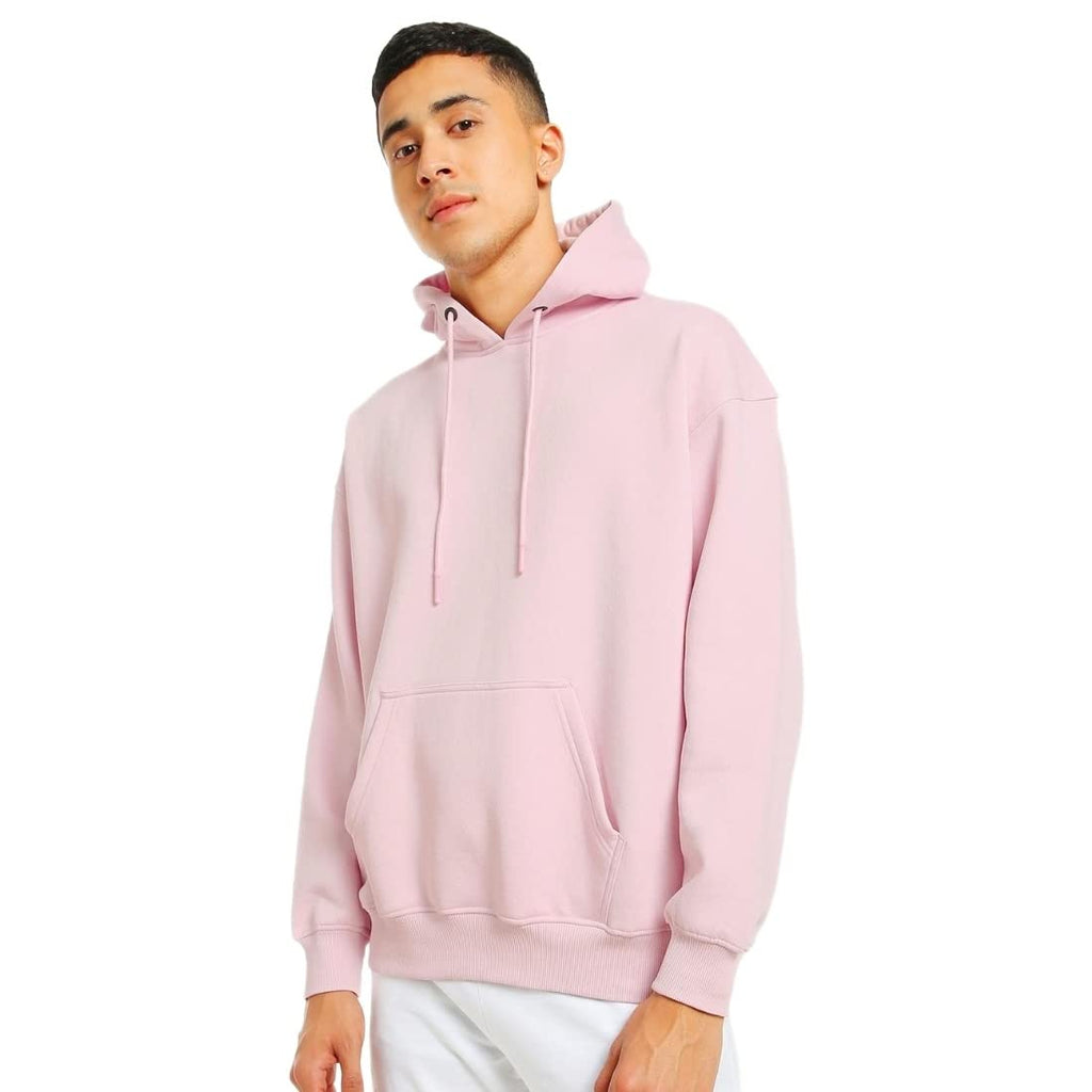 Bewakoof Mens Pink Oversized Hoodie
