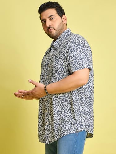 Bigbanana MenS Plus Size Regular Fit Printed Shirt