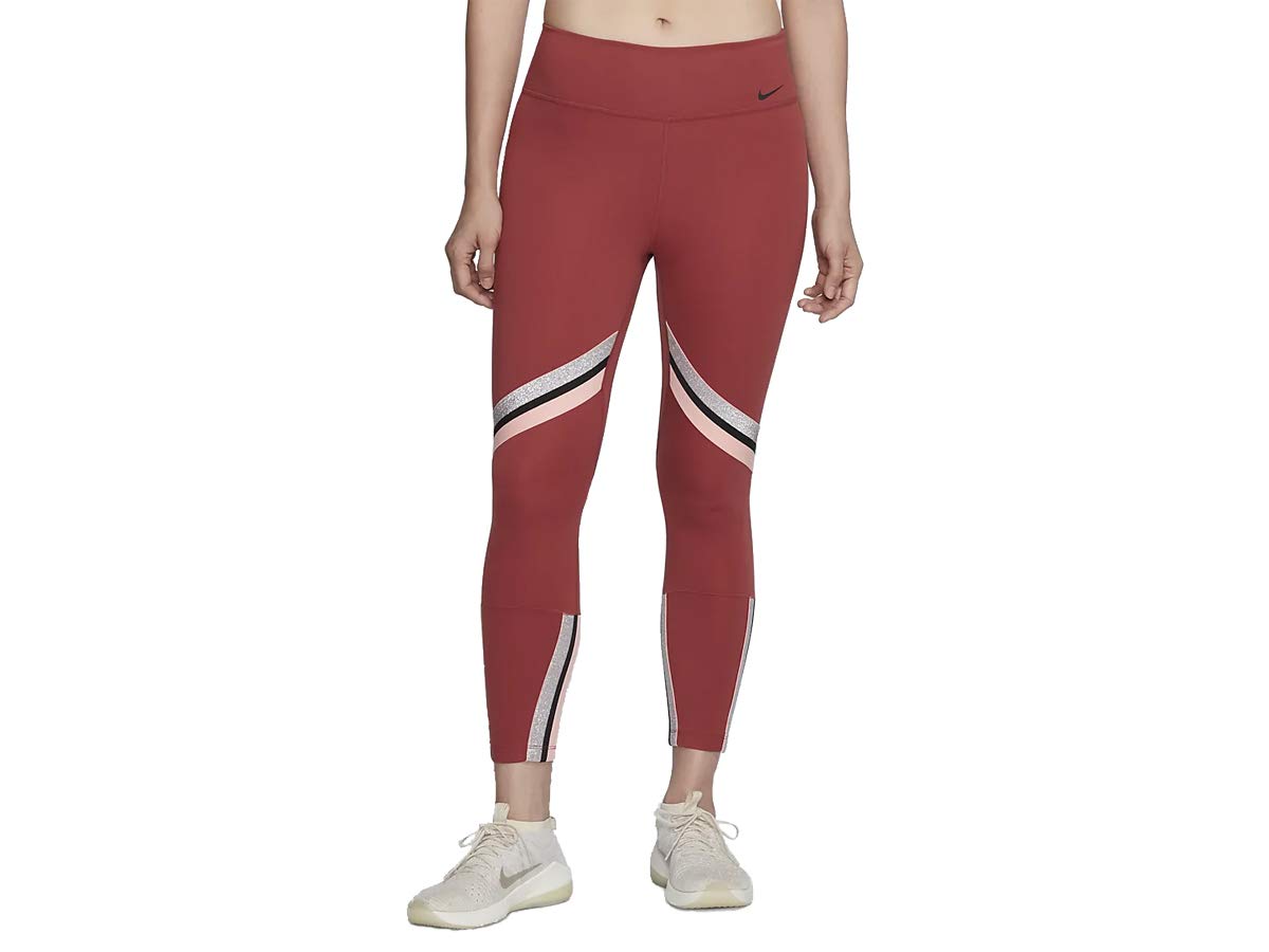Nike High Rise One Icon Clsh Tp Slim Fit Leggings 7/8 Women Running Leggings
